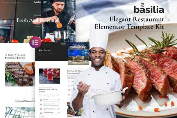 Basilia-ElegantRestaurantElementorTemplateKitFoodDrink.png.webp