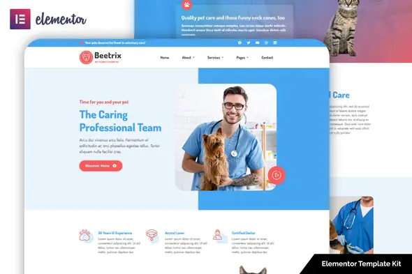 Beetrix-PetClinicHospitalElementorTemplateKit.jpg.webp