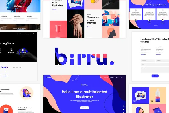 Birru-SimplePortfolioElementorTemplateKit.jpg.webp