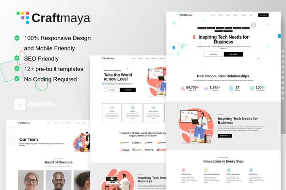 CraftMaya-ITSolutionsServicesCompanyElementorTemplateKit.jpg.webp