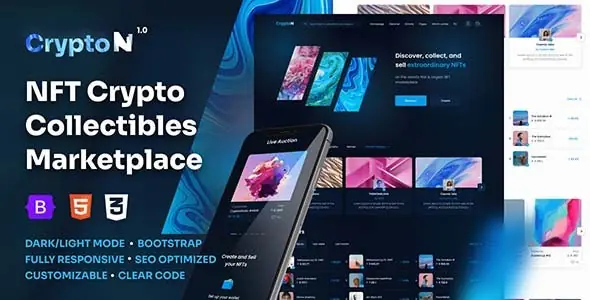 CryptoN-NFTCollectiblesMarketplaceHTMLTemplate.jpg.webp