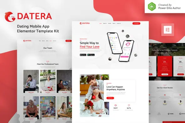 Datera-OnlineDatingMobileAppLandingElementorTemplateKit.jpg.webp