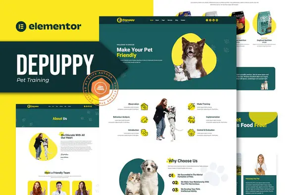 Depuppy-PetTrainingElementorTemplateKit.jpg.webp