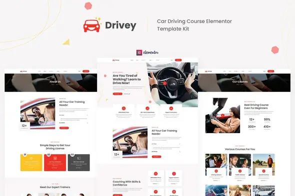 Drivey-CarDrivingCourseElementorTemplateKit.jpg.webp