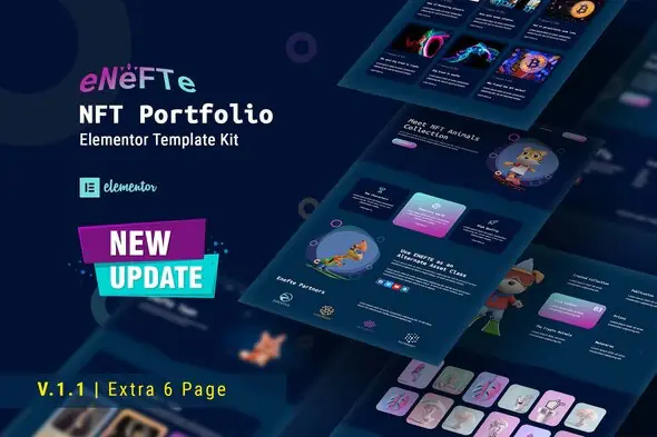 Enefte-NFTPortfolioElementorTemplateKit.jpg.webp