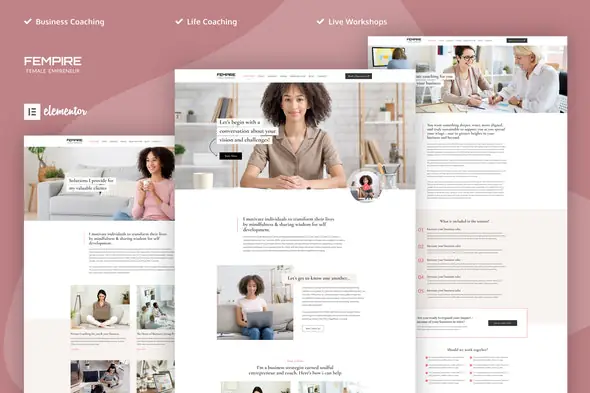 Fempire-BusinessCoachElementorProTemplateKit.jpg.webp