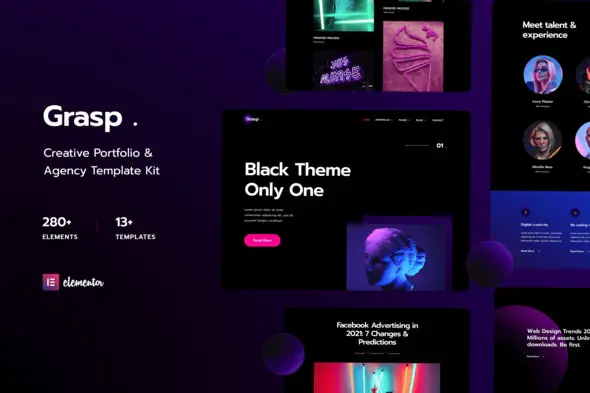 Grasp-CreativePortfolioAgencyElementorTemplateKit.jpg.webp