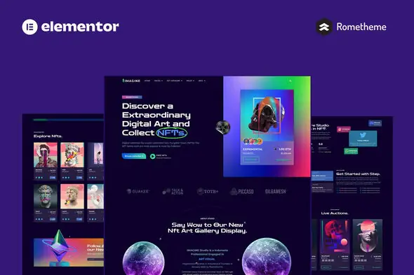 IMAGINE-CreativeNFTPortfolioElementorProFullSiteTemplateKit.jpg.webp