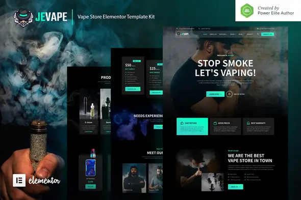 Jevape-VapeStoreElementorTemplateKit.jpg.webp