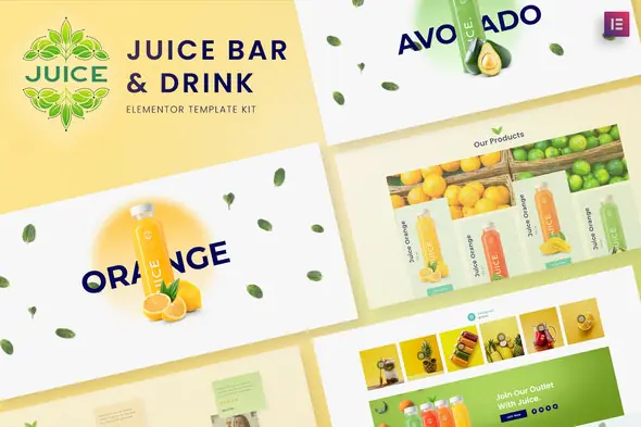 JuiceBarDrinkElementorTemplateKit.jpg.webp