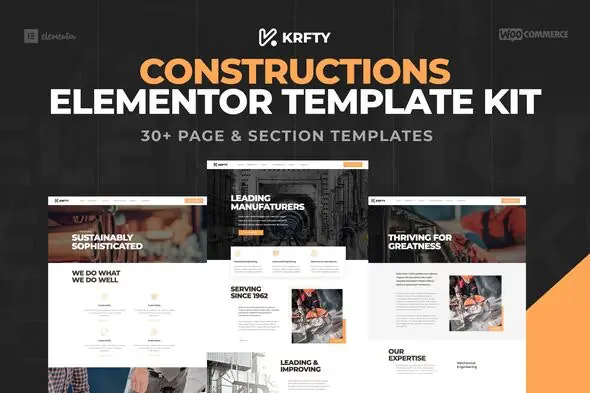 KRAFTY-ConstructionIndustryElementorTemplateKit.jpg.webp
