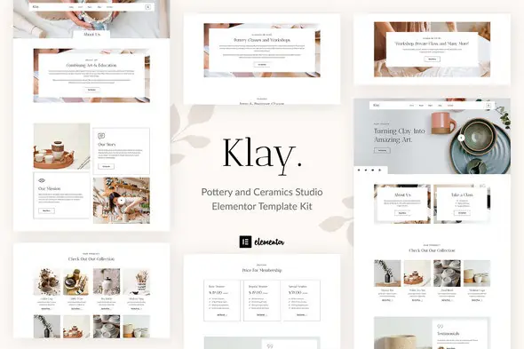 Klay-PotteryandCeramicsStudioElementorTemplateKit.jpg.webp