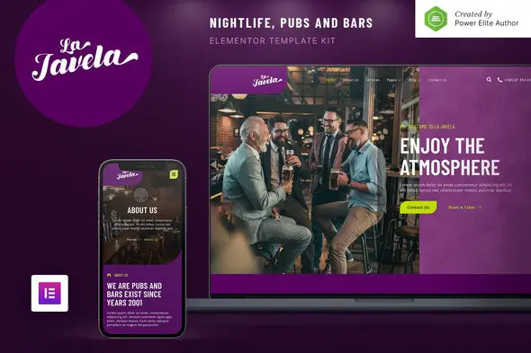 LaJavela-BarNightlifePubElementorTemplateKit.jpg.webp