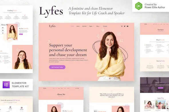 Lyfes-FeminineLifeCoachSpeakerElementorTemplateKit.jpg.webp