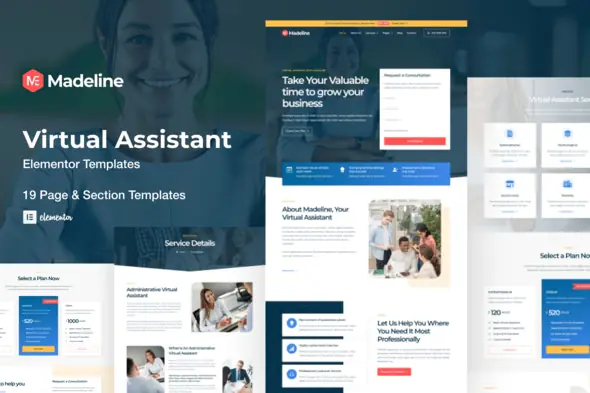 Madeline-VirtualAssistantWebsiteElementorTemplateKit.jpg.webp