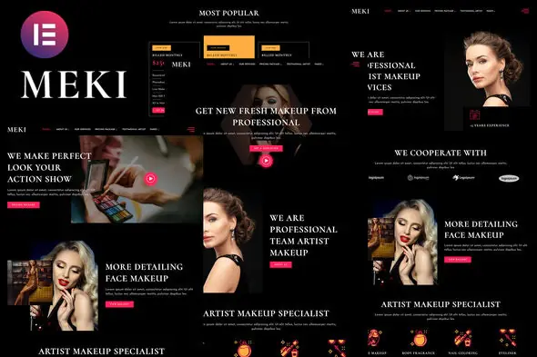 Meki-ArtistMakeupBusinessServicesElementorTemplateKit.jpg.webp