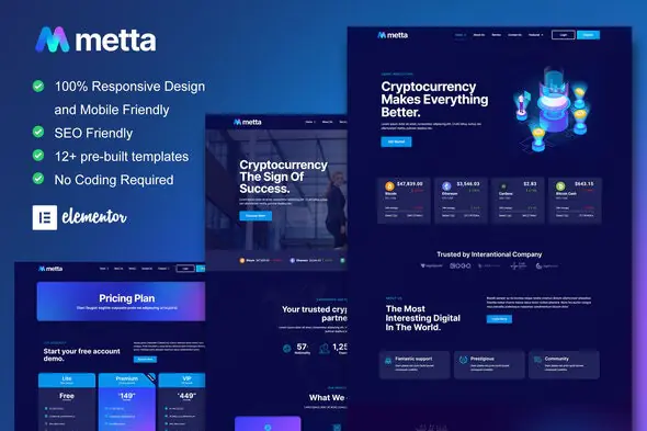 Metta-CryptocurrencyBlockchainBitcoinElementorTemplateKit.jpg.webp