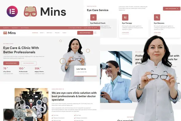 Mins-EyeCareClinicServicesElementorTemplateKit.jpg.webp
