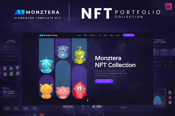 Monztera-NFTPortfolioElementorTemplateKit.jpg.webp