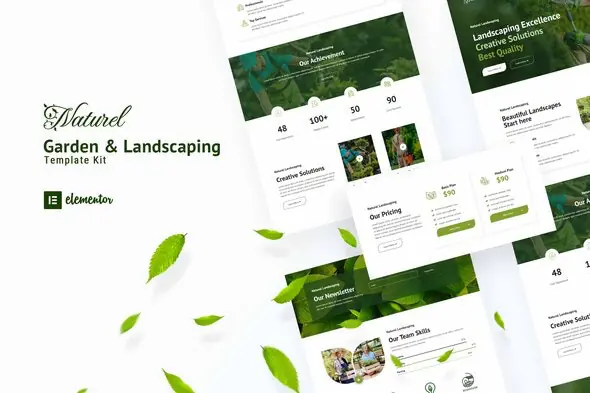 NaturelGardenLandscapingElementorTemplateKit.jpg.webp