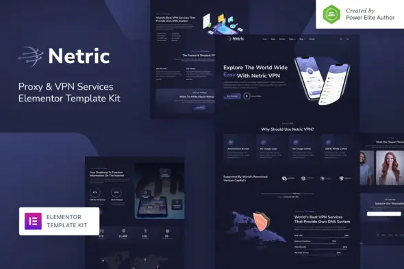 Netric-ProxyVPNServicesElementorTemplateKit.jpg.webp