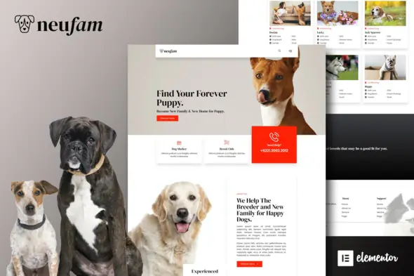 NeuFam-DogBreederKennelClubElementorTemplateKit.jpg.webp