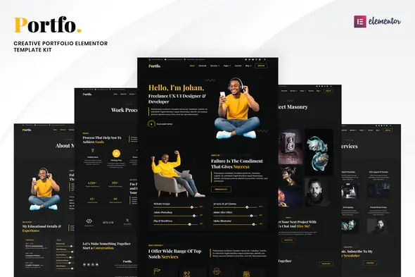 Portfo-CreativePortfolioElementorTemplateKit.jpg.webp