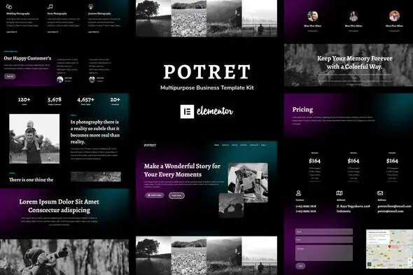 Potret-PhotographyPortfolioElementorTemplateKit.jpg.webp