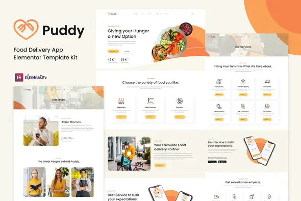 Puddy-FoodDeliveryAppElementorTemplateKit.jpg.webp