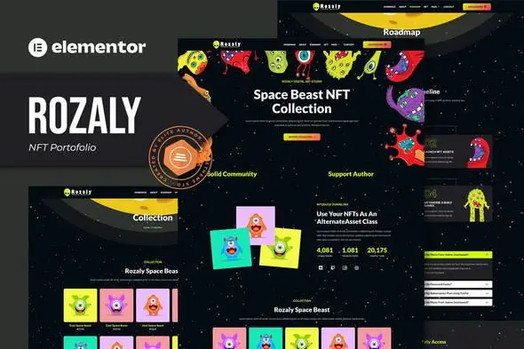 Rozaly-NFTPortofolioElementorTemplateKit.jpg.webp