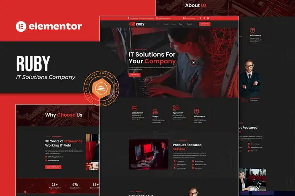 Ruby-ITSolutionsCompanyElementorTemplateKit.jpg.webp