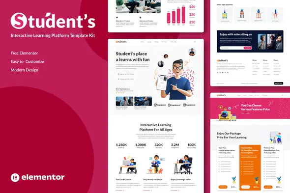 StudentsOnlinee-CourseElementorTemplateKit.jpg.webp