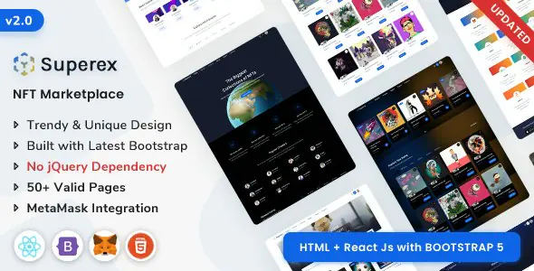 Superex-NFTMarketplaceHTMLReactJs.jpg.webp