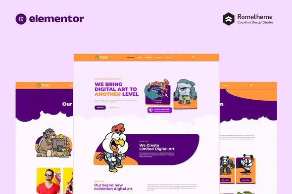 TflatNFTPortfolioElementorProFullSiteTemplateKit.jpg.webp