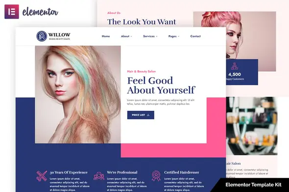 Willow-HairBeautySalonElementorTemplateKit.jpg.webp