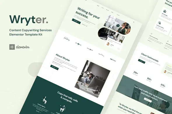 Wryter-ContentCopywritingServicesElementorTemplateKit.jpg.webp